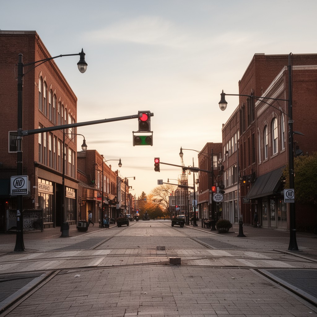 AI-generated illustration of Bellefontaine, Ohio