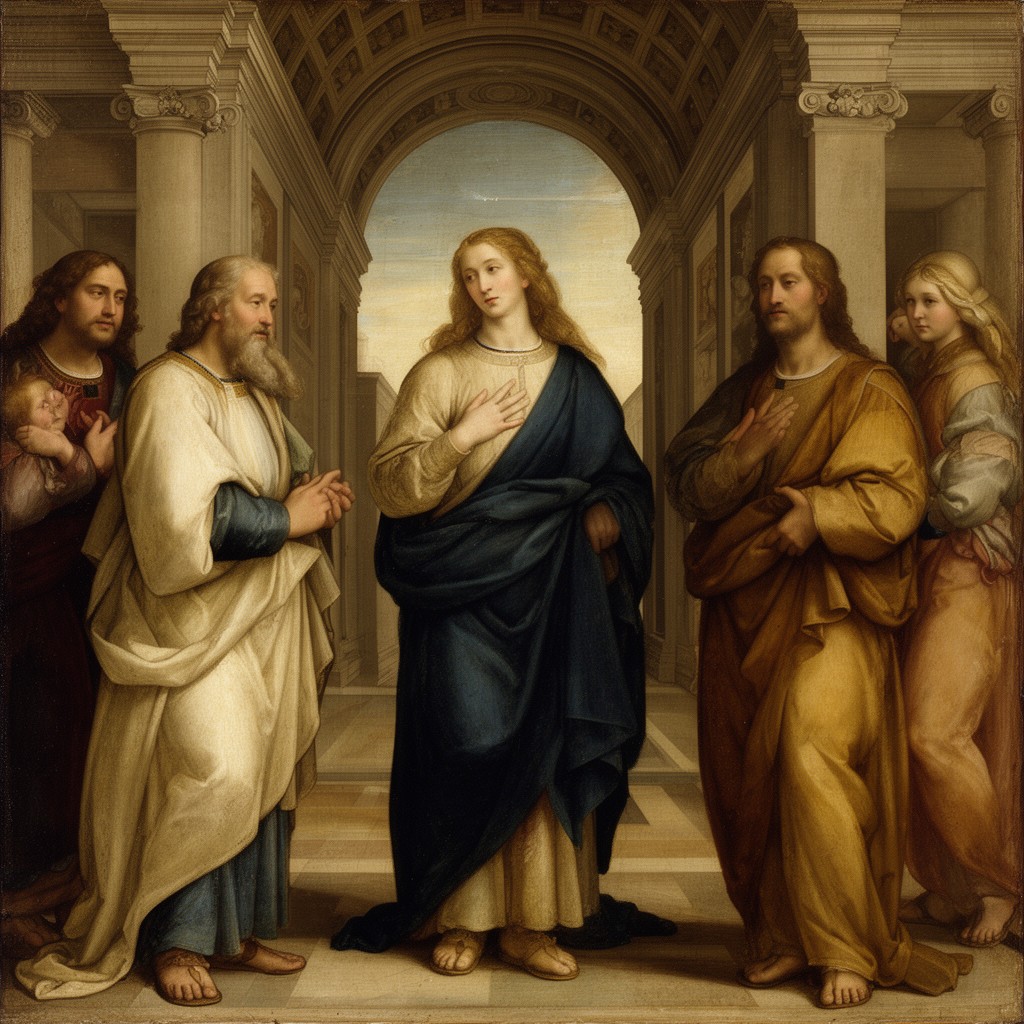 AI-generated illustration of The Marriage of the Virgin