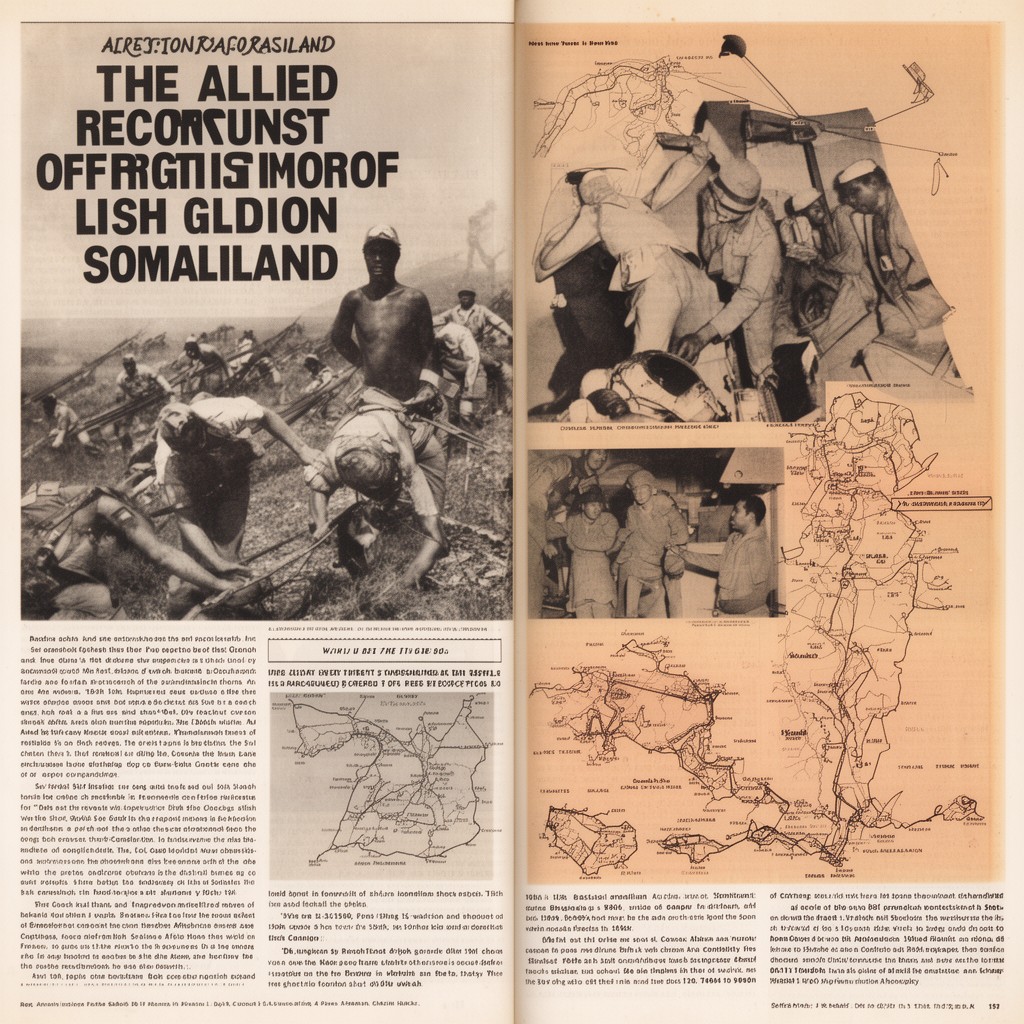 AI-generated illustration of Allied reconquest of British Somaliland
