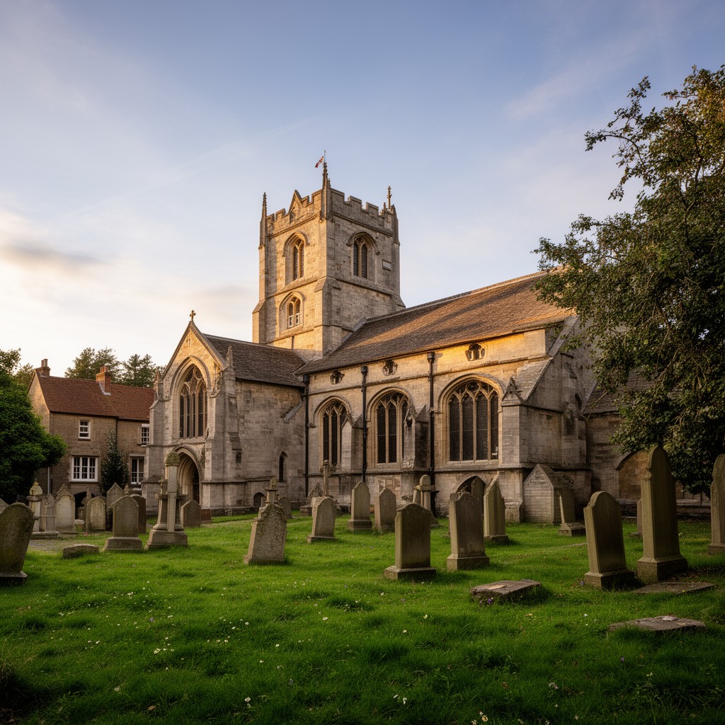 AI-generated illustration of St Lawrence Church, Alton