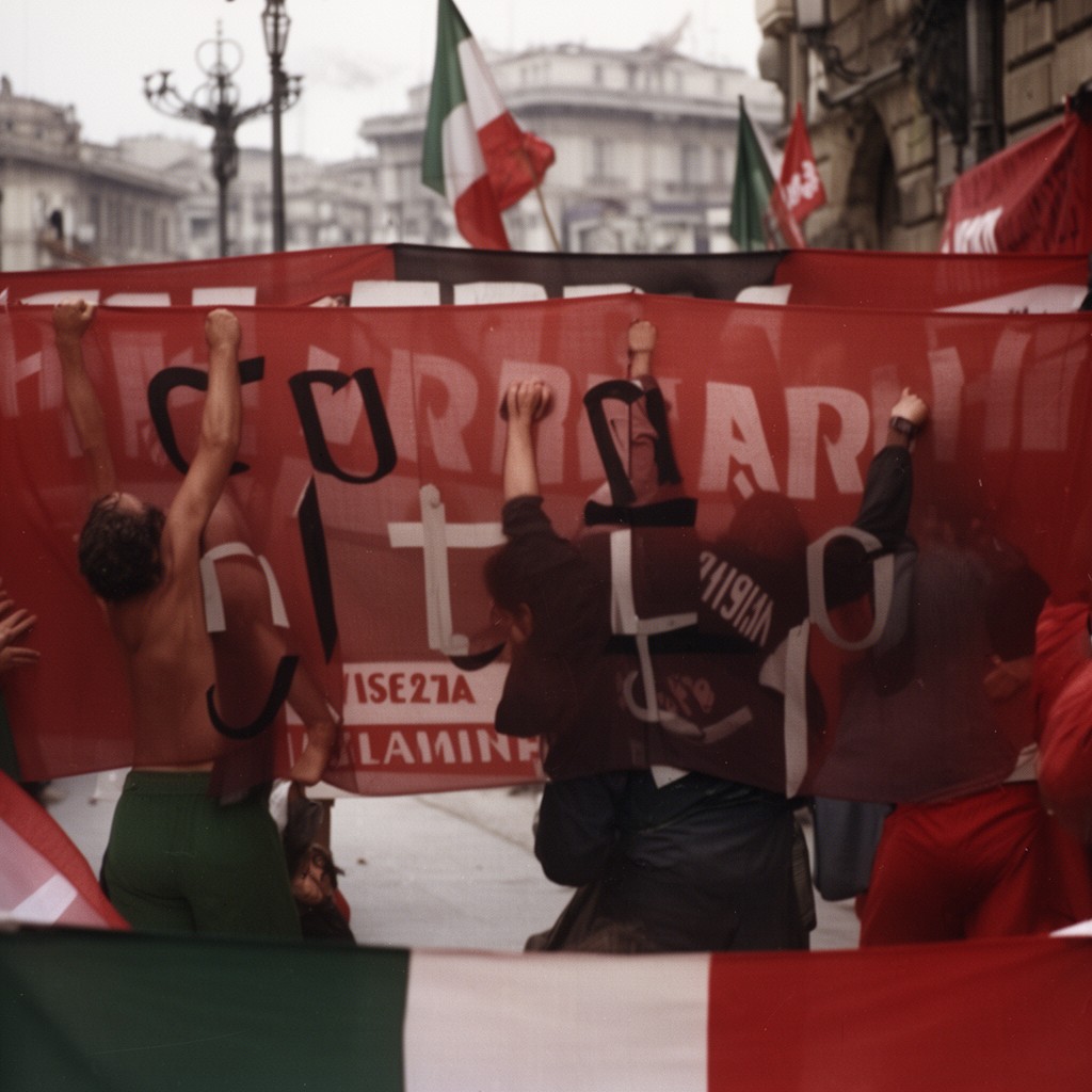AI-generated illustration of Italian Communist Party