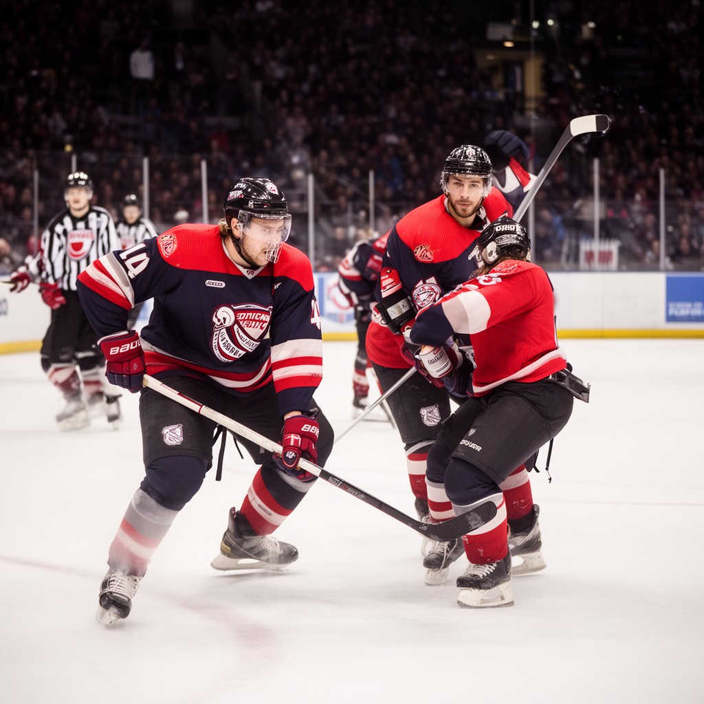 AI-generated illustration of WHL playoffs