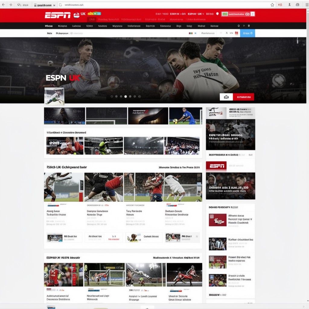 AI-generated illustration of ESPN UK