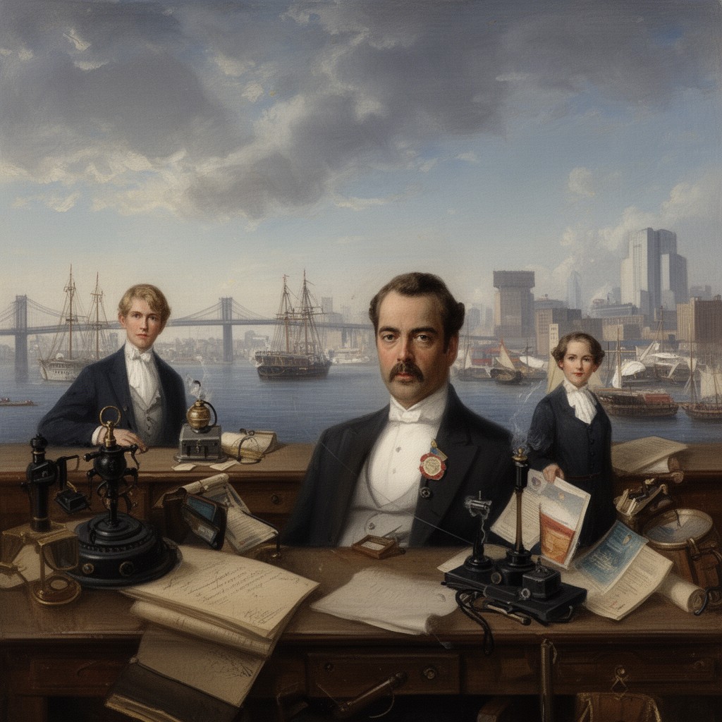 AI-generated illustration of Collector of the Port of New York