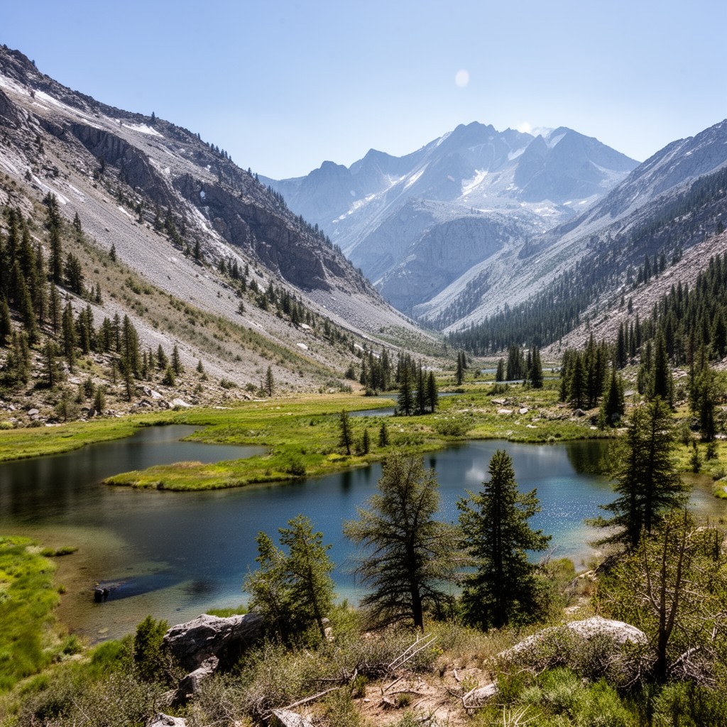 AI-generated illustration of Rock Creek Canyon