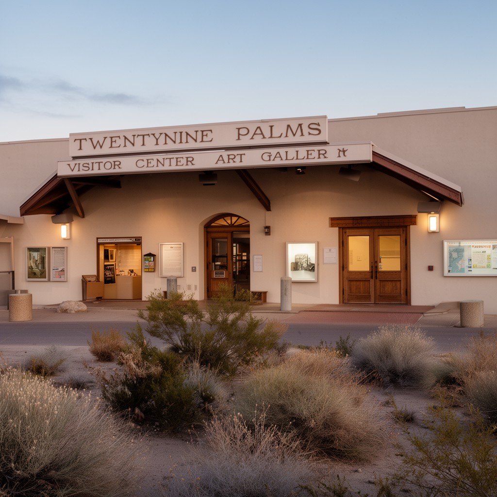 AI-generated illustration of Twentynine Palms Visitor Center and Art Gallery