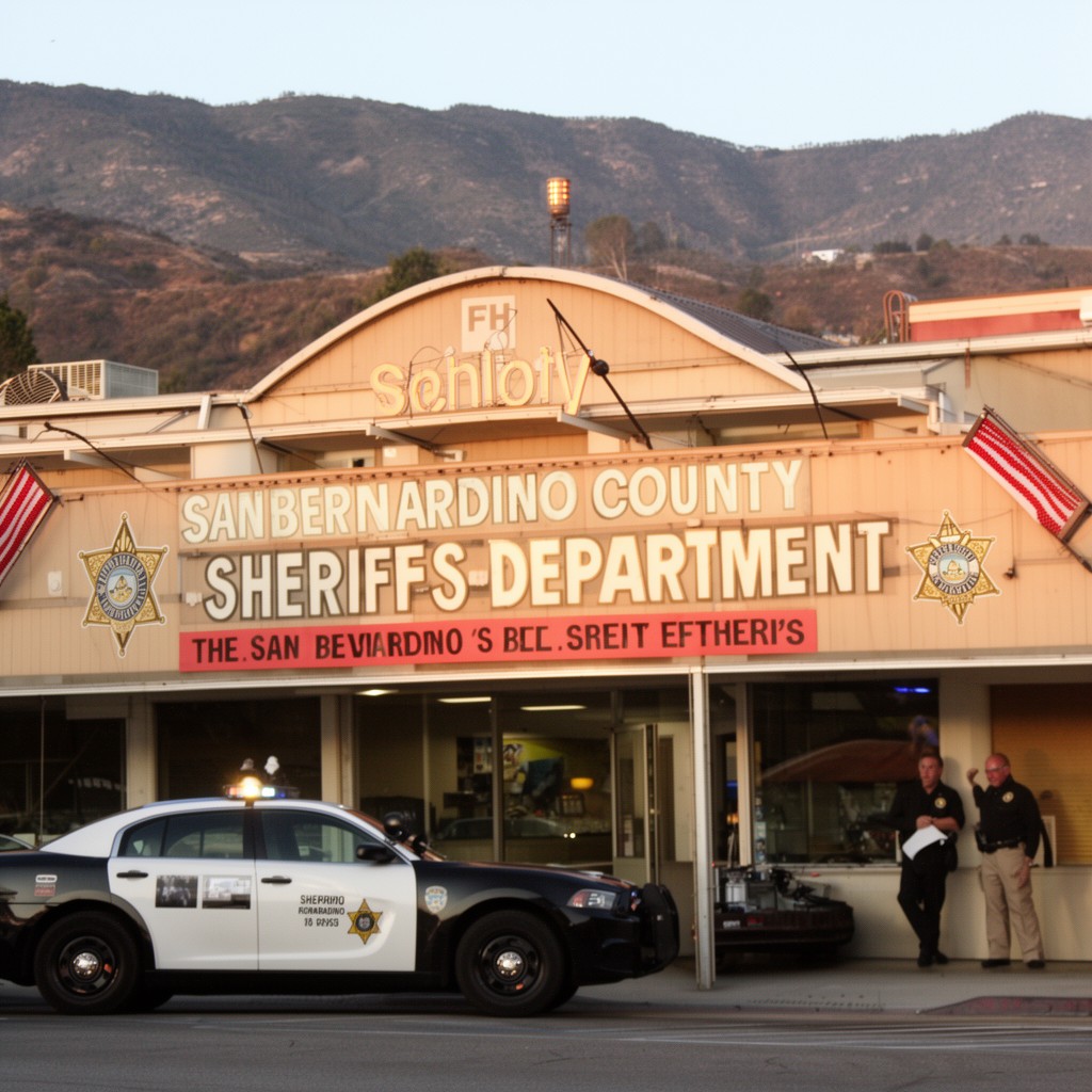 AI-generated illustration of San Bernardino County Sheriff’s Department