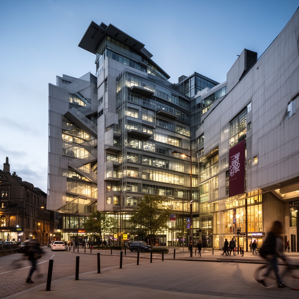 AI-generated illustration of Civil Justice Centre, Manchester