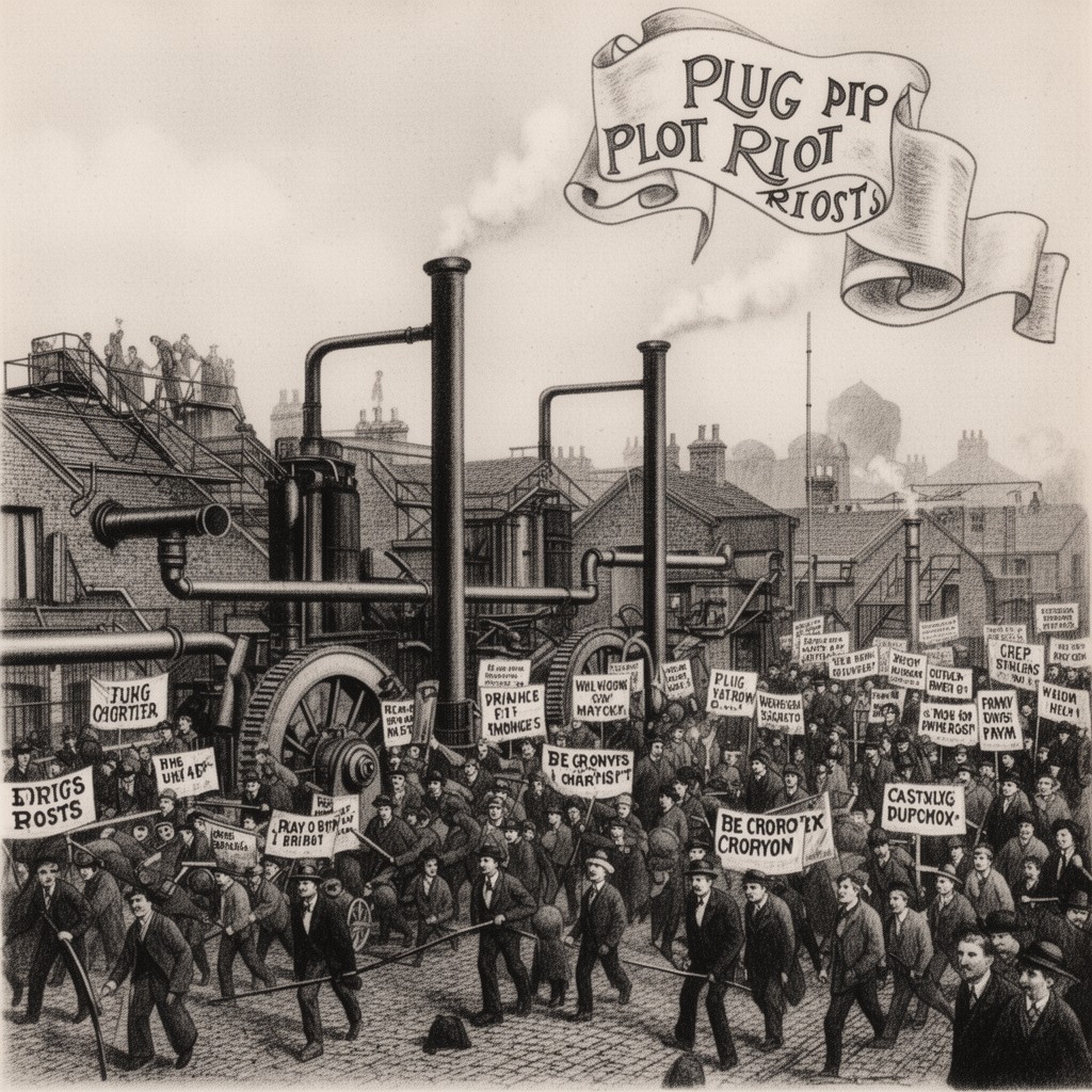 AI-generated illustration of Plug Plot Riots