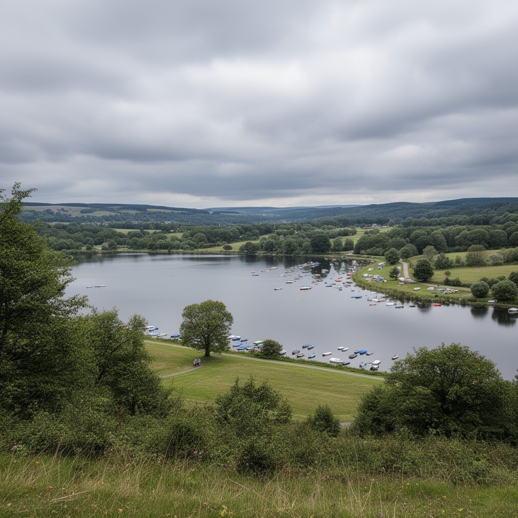 AI-generated illustration of Hollingworth Lake Country Park