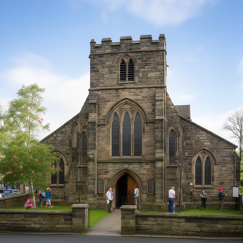 AI-generated illustration of St Barnabas Church, Shore