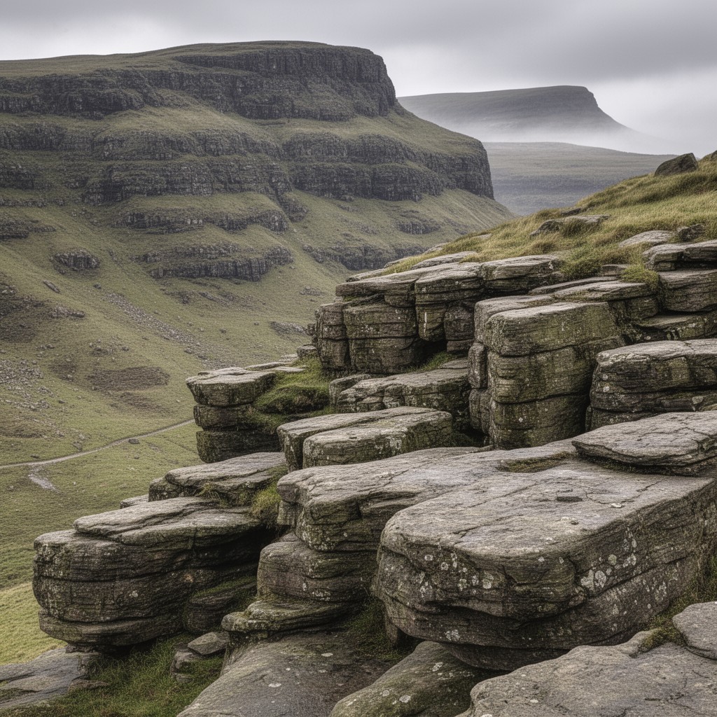 AI-generated illustration of Millstone Grit
