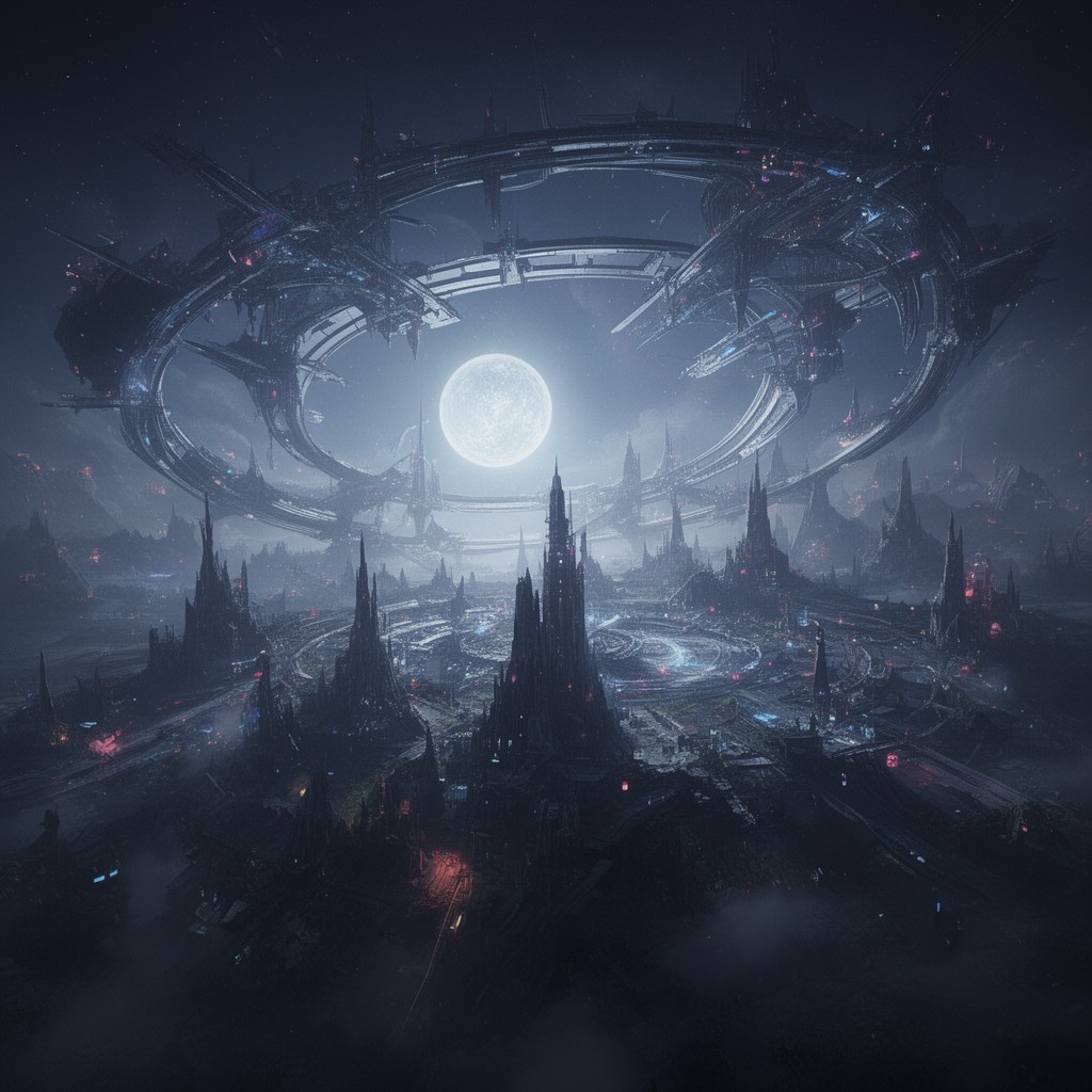 AI-generated illustration of Ringworld