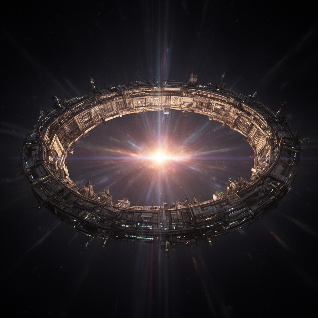 AI-generated illustration of Niven ring