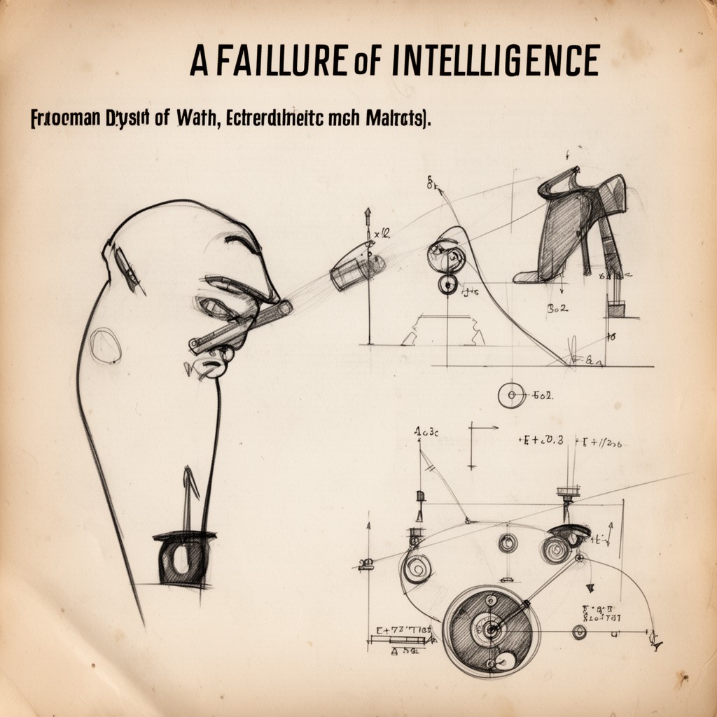 AI-generated illustration of essay "A Failure of Intelligence"