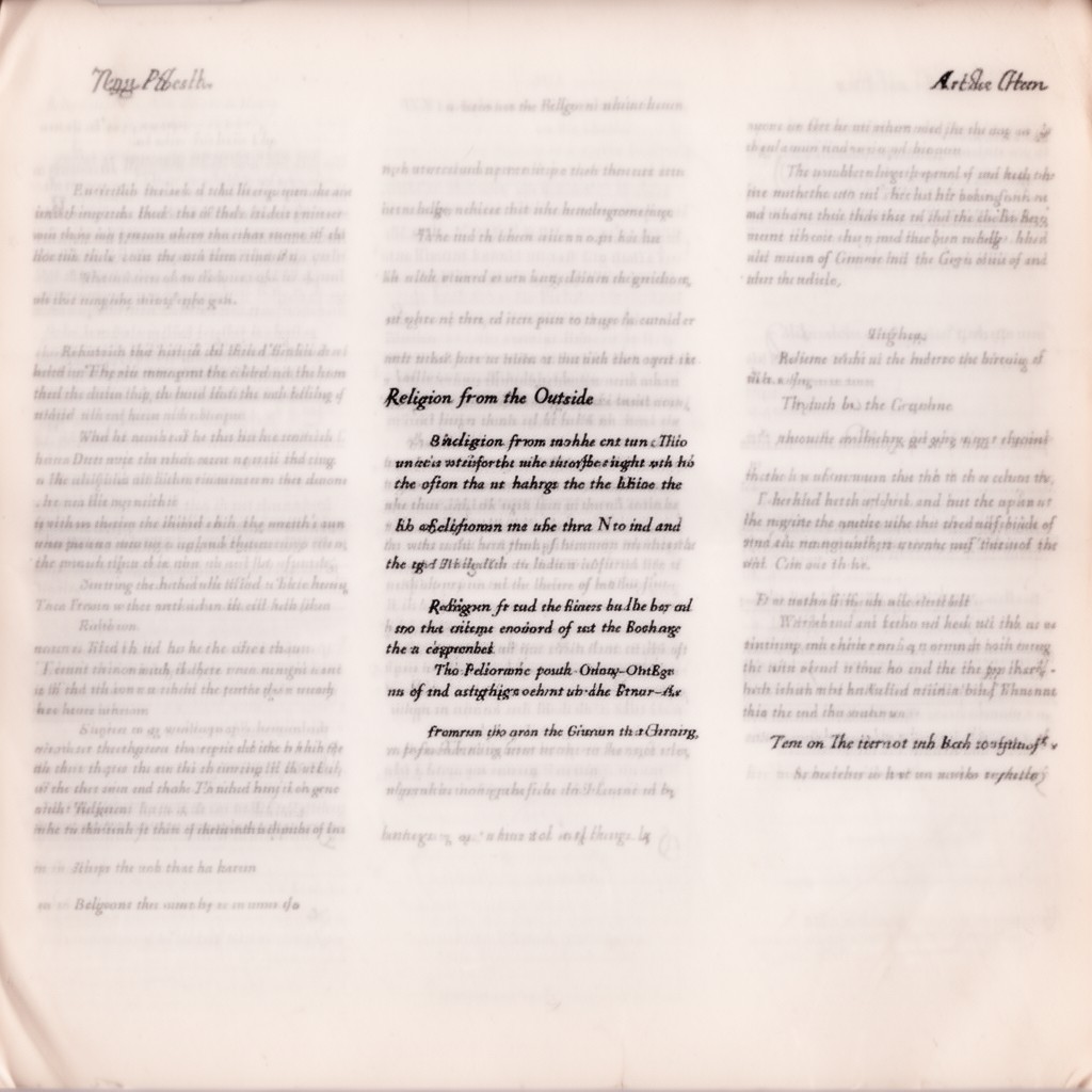 AI-generated illustration of essay "Religion from the Outside"
