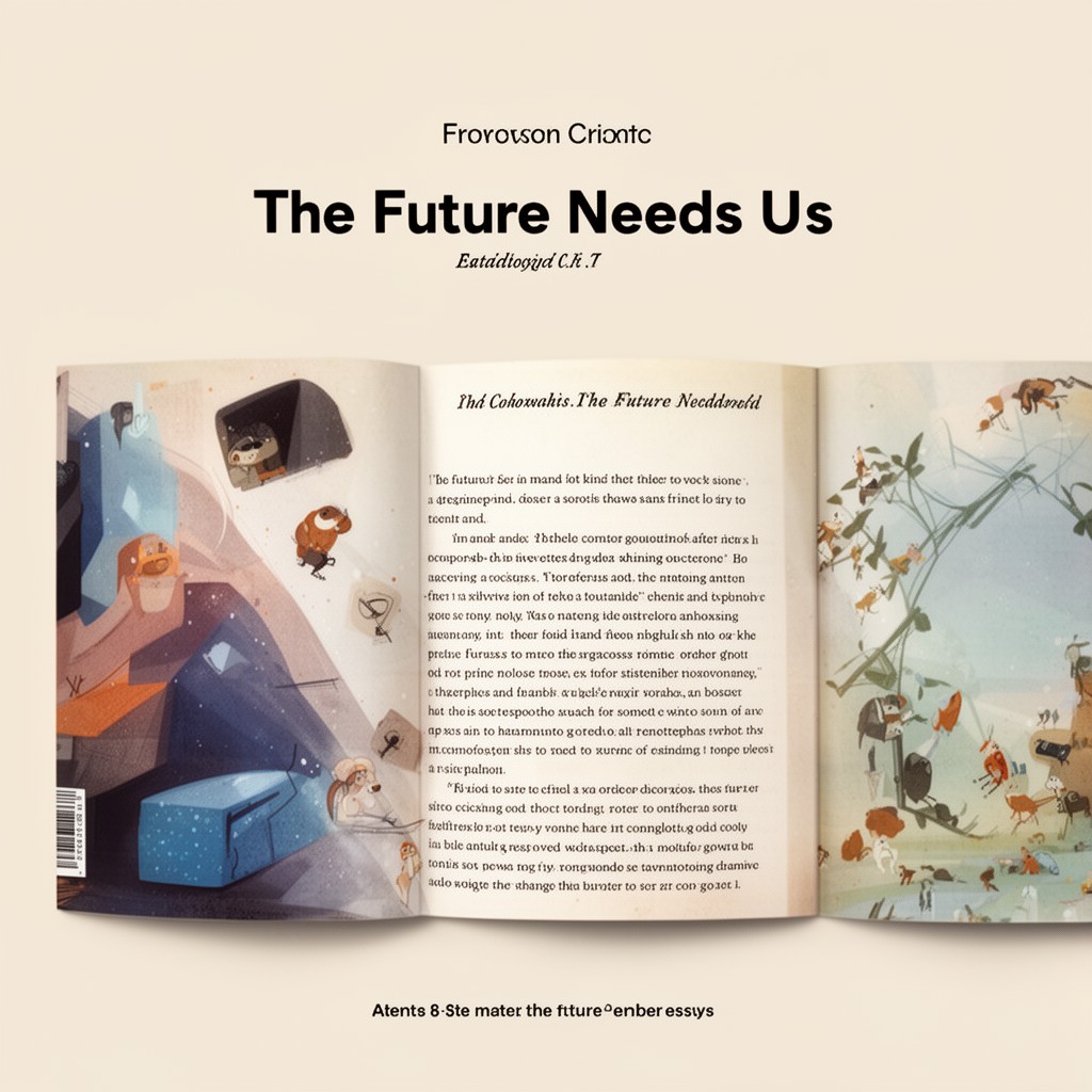 AI-generated illustration of essay "The Future Needs Us"