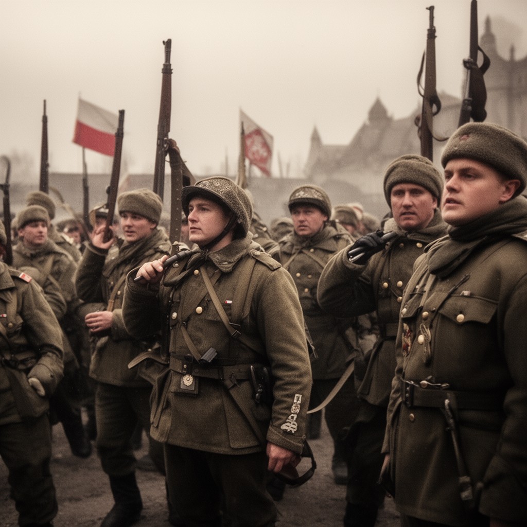 AI-generated illustration of Polish People’s Army