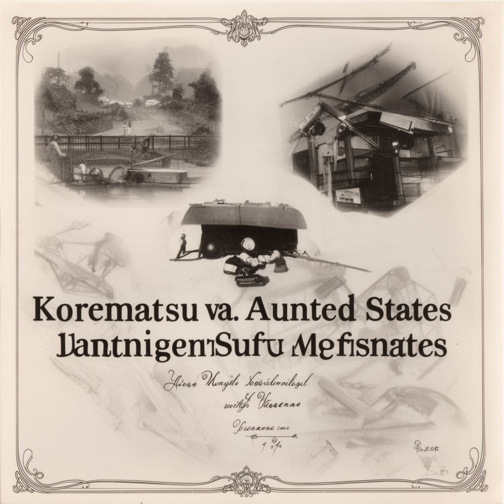 AI-generated illustration of Korematsu v. United States