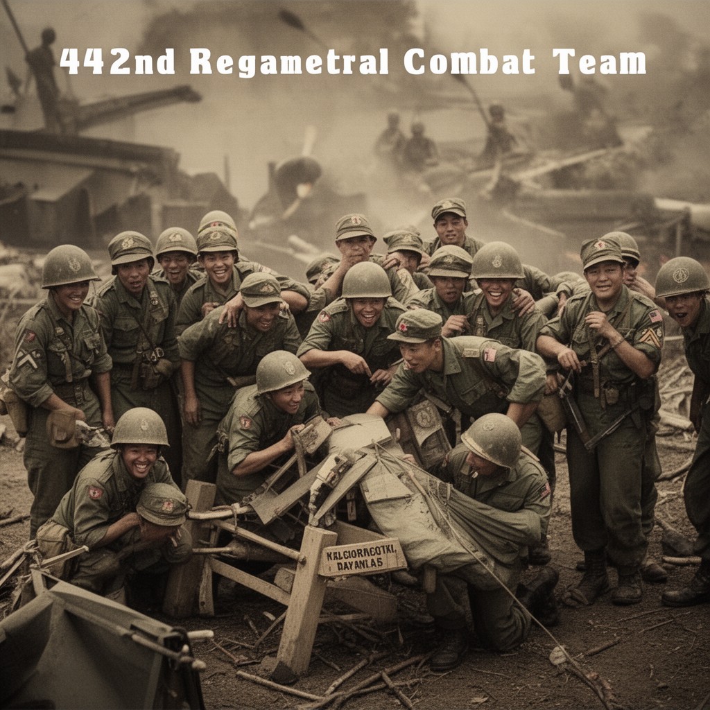 AI-generated illustration of 442nd Regimental Combat Team