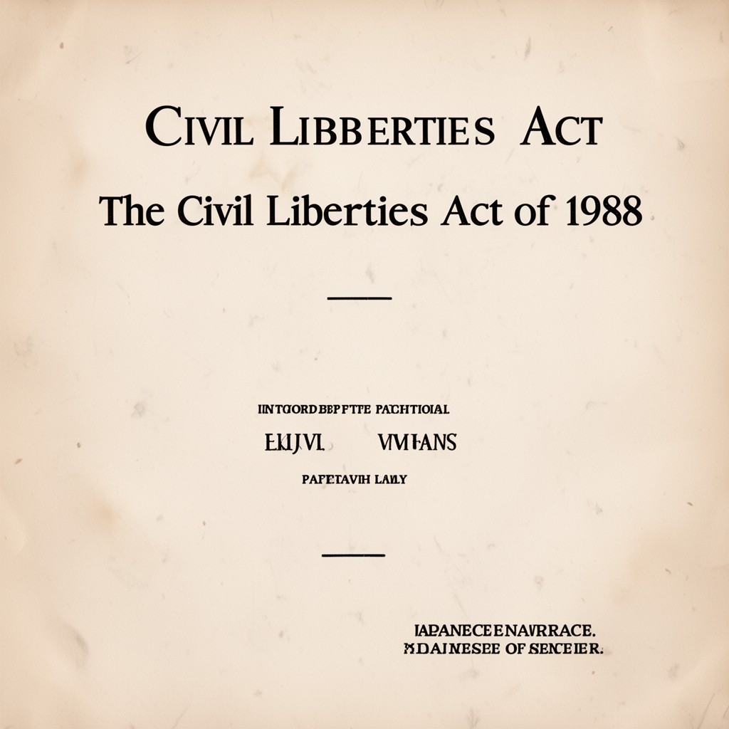 AI-generated illustration of Civil Liberties Act of 1988