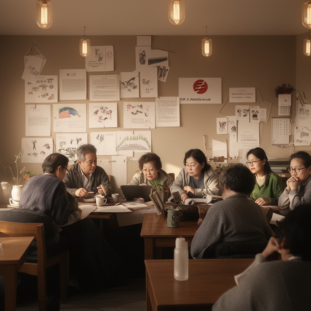 AI-generated illustration of Japanese Canadians
