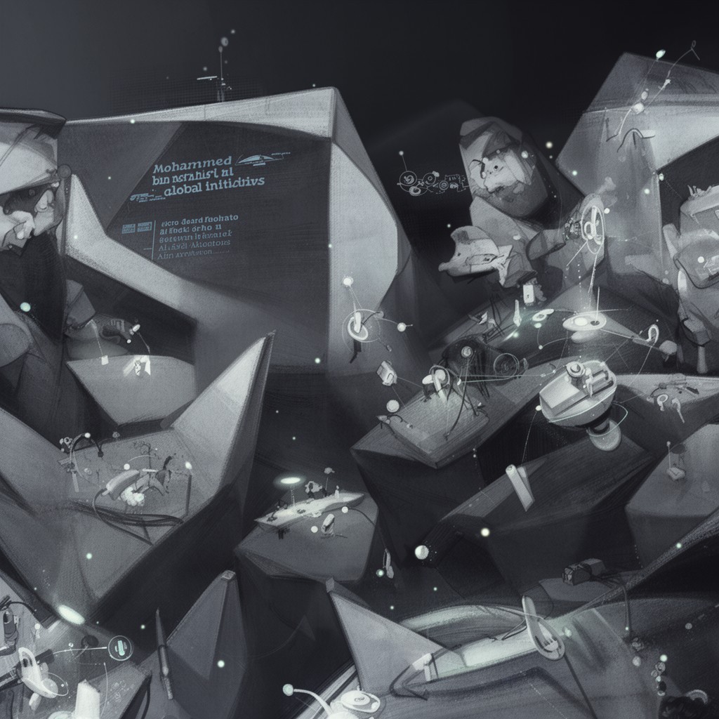 AI-generated illustration of Mohammed bin Rashid Al Maktoum Global Initiatives