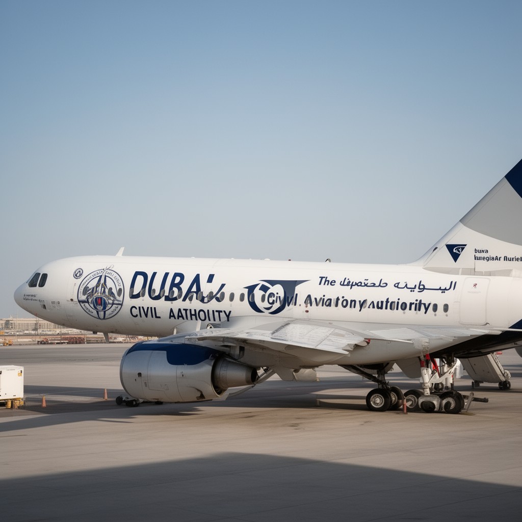 AI-generated illustration of Dubai Civil Aviation Authority