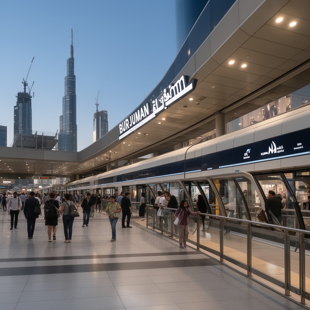 AI-generated illustration of BurJuman station
