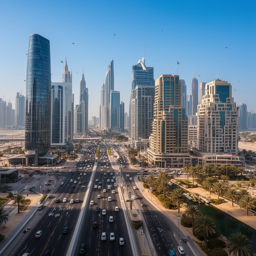 AI-generated illustration of Financial Centre Road