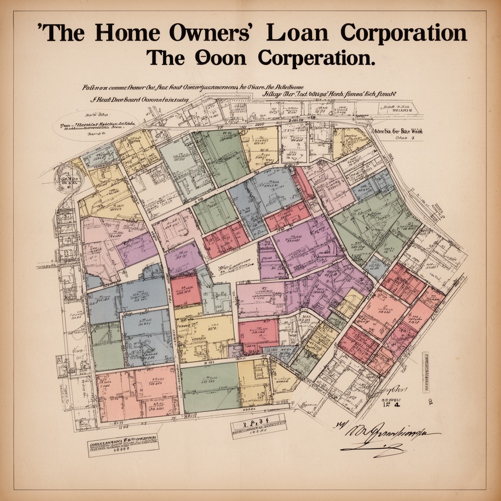 AI-generated illustration of Home Owners' Loan Corporation