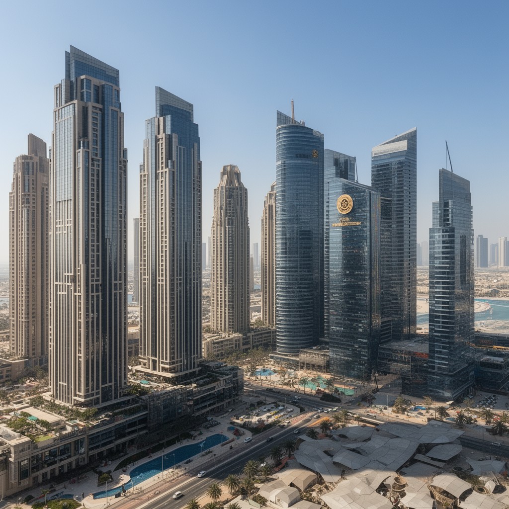 AI-generated illustration of Executive Towers