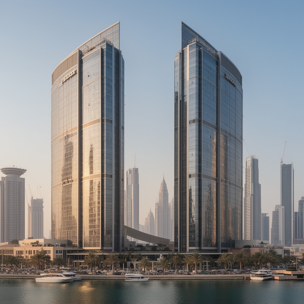 AI-generated illustration of Ubora Towers