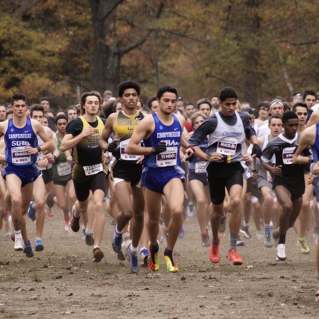 AI-generated illustration of NCAA men’s cross country