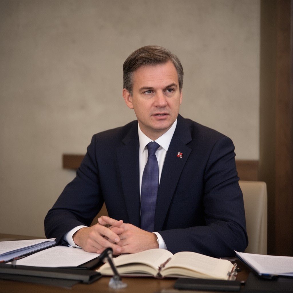 AI-generated illustration of Prime Minister of Latvia