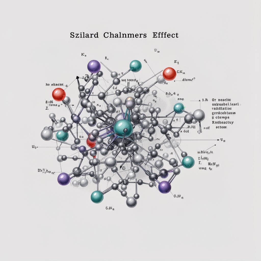 AI-generated illustration of Szilard–Chalmers effect