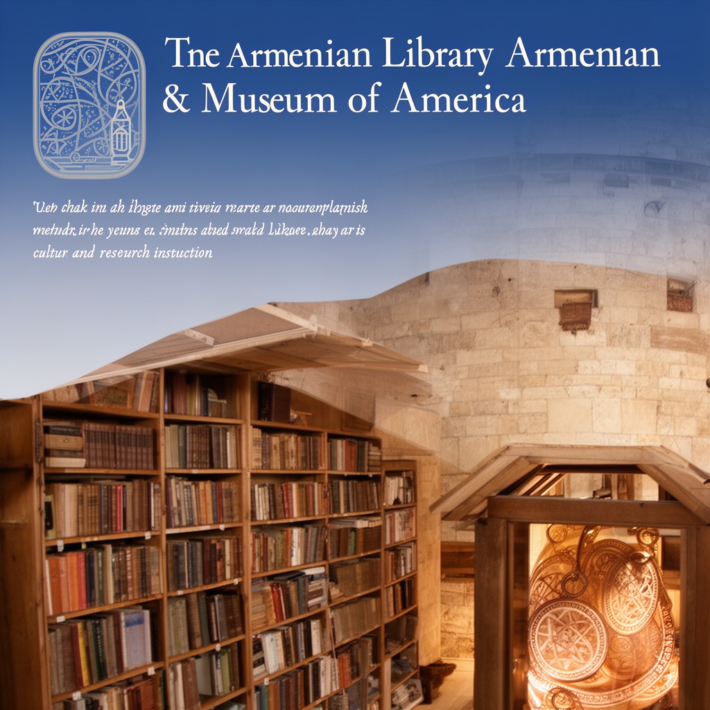 AI-generated illustration of Armenian Library and Museum of America