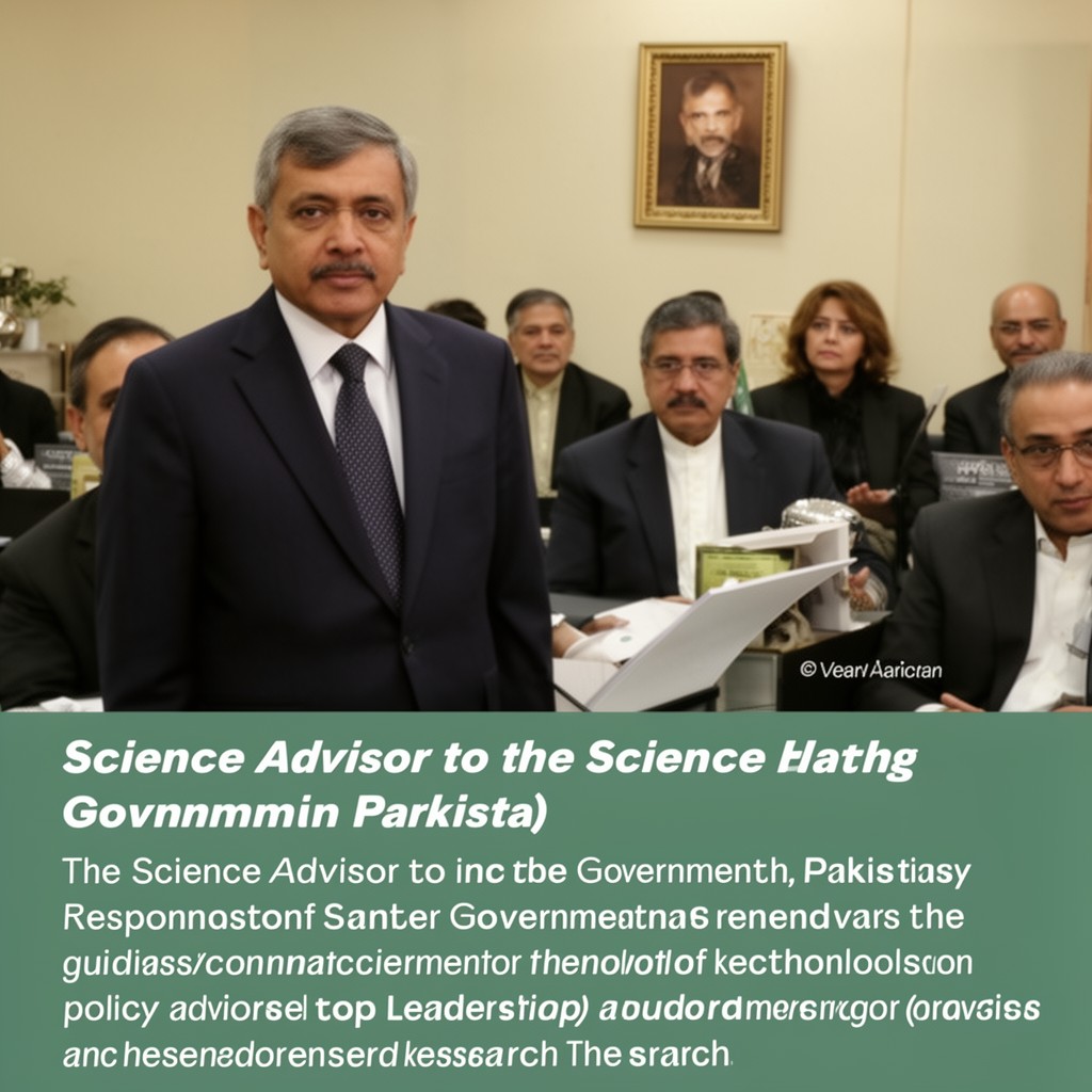 AI-generated illustration of Science Advisor to the Government of Pakistan
