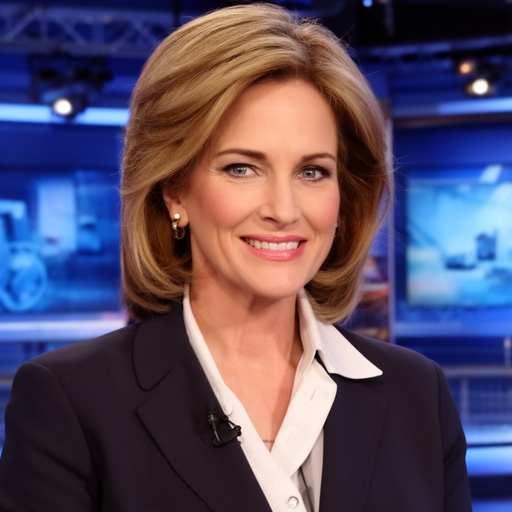 AI-generated illustration of Diane Sawyer
