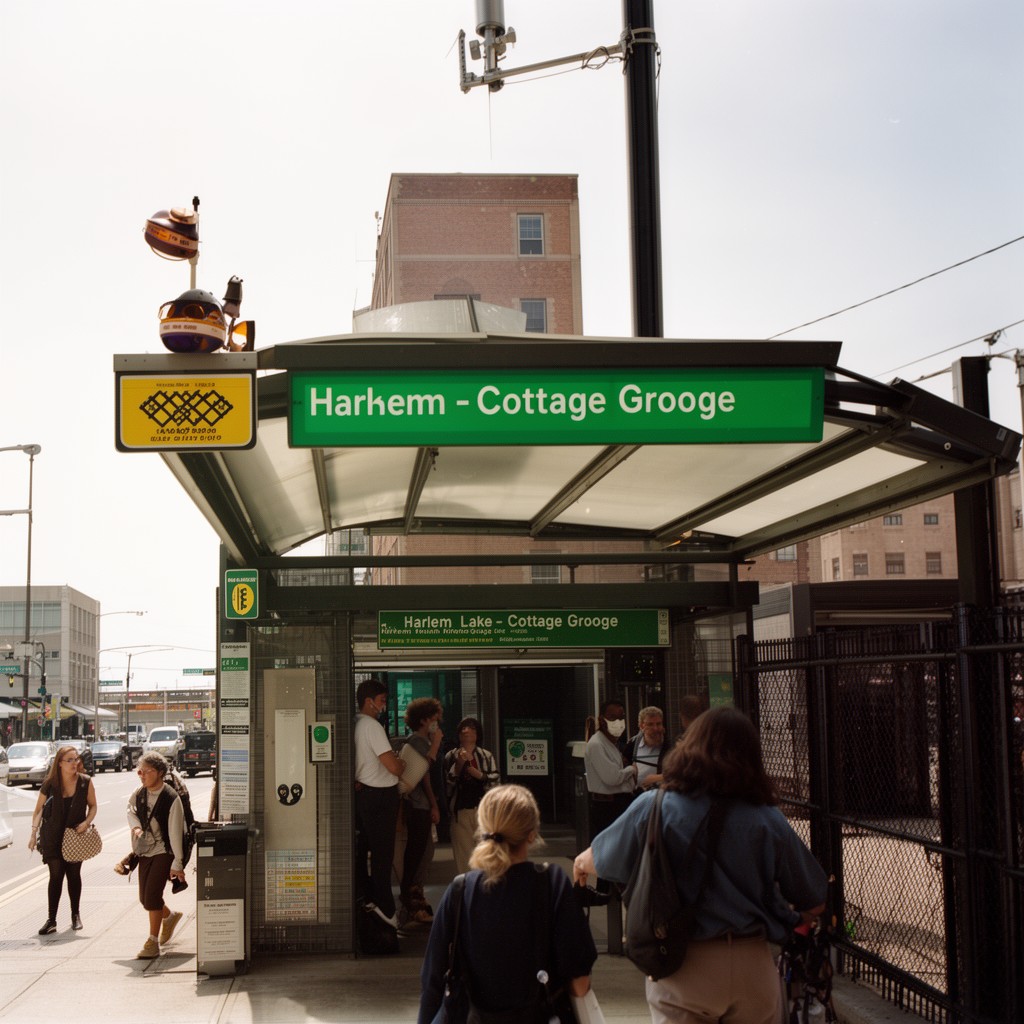 AI-generated illustration of Harlem/Lake–Cottage Grove