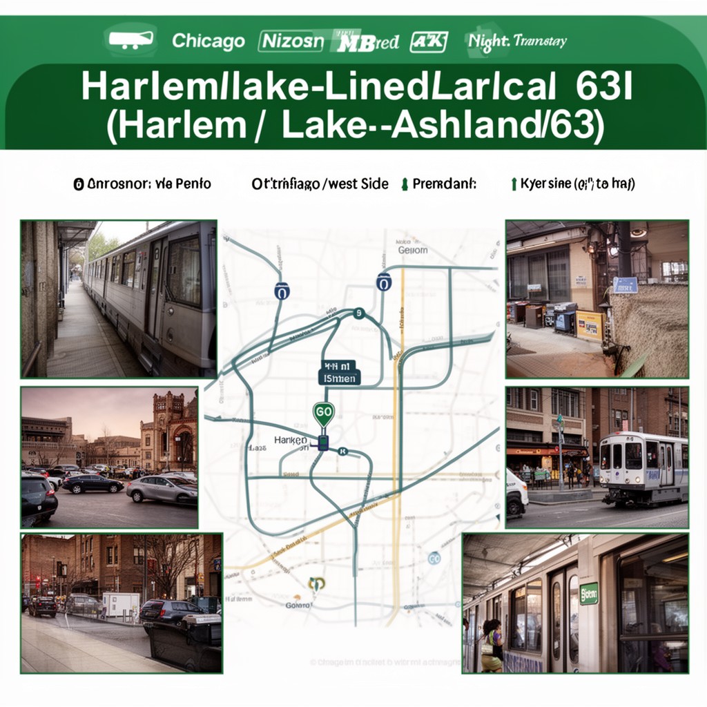 AI-generated illustration of Harlem/Lake–Ashland/63rd