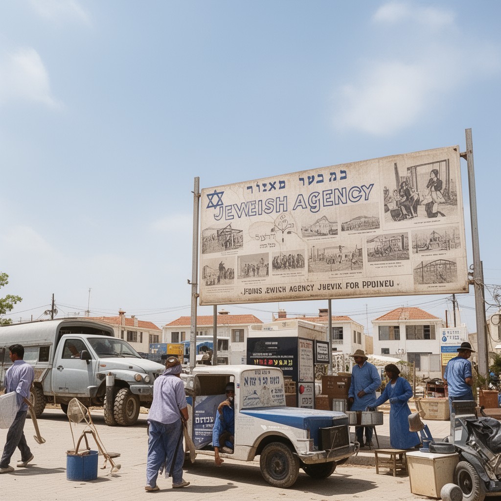 AI-generated illustration of Jewish Agency for Palestine