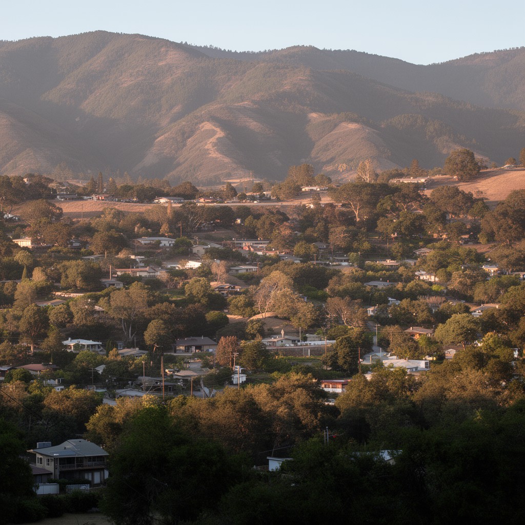 AI-generated illustration of Camino Tassajara, California