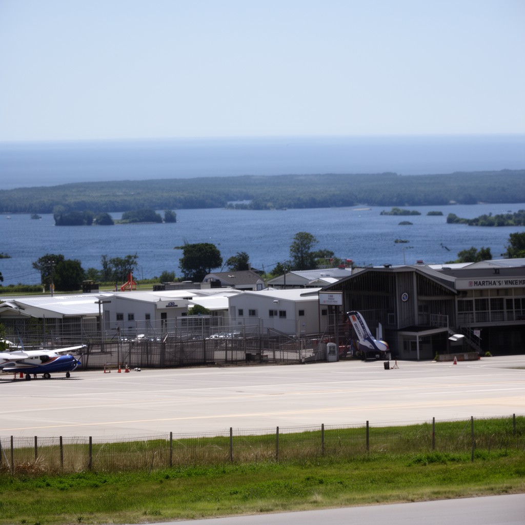 AI-generated illustration of Martha's Vineyard Airport Commission