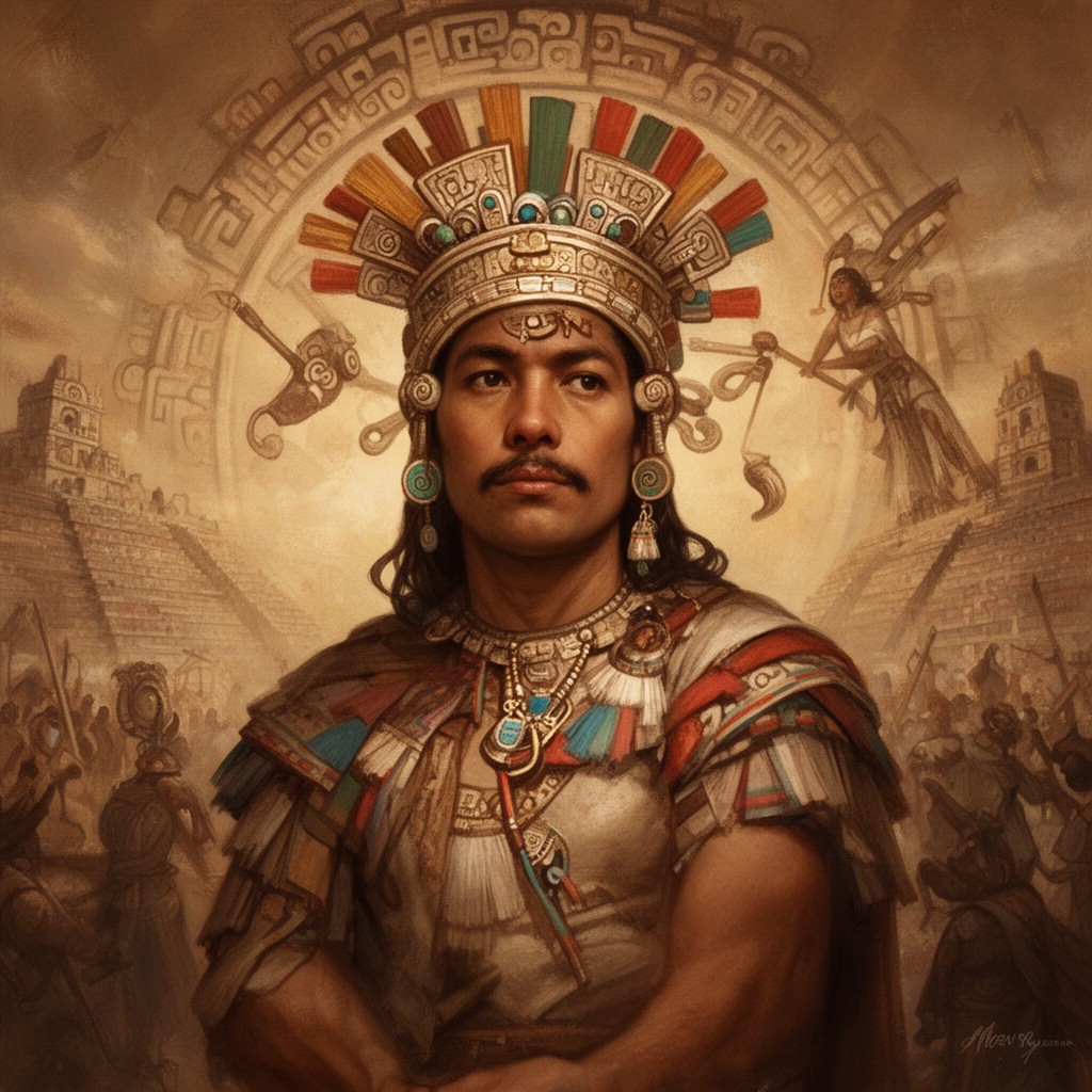 AI-generated illustration of tlatoani