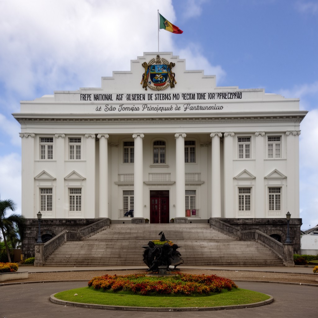 AI-generated illustration of National Assembly of São Tomé and Príncipe