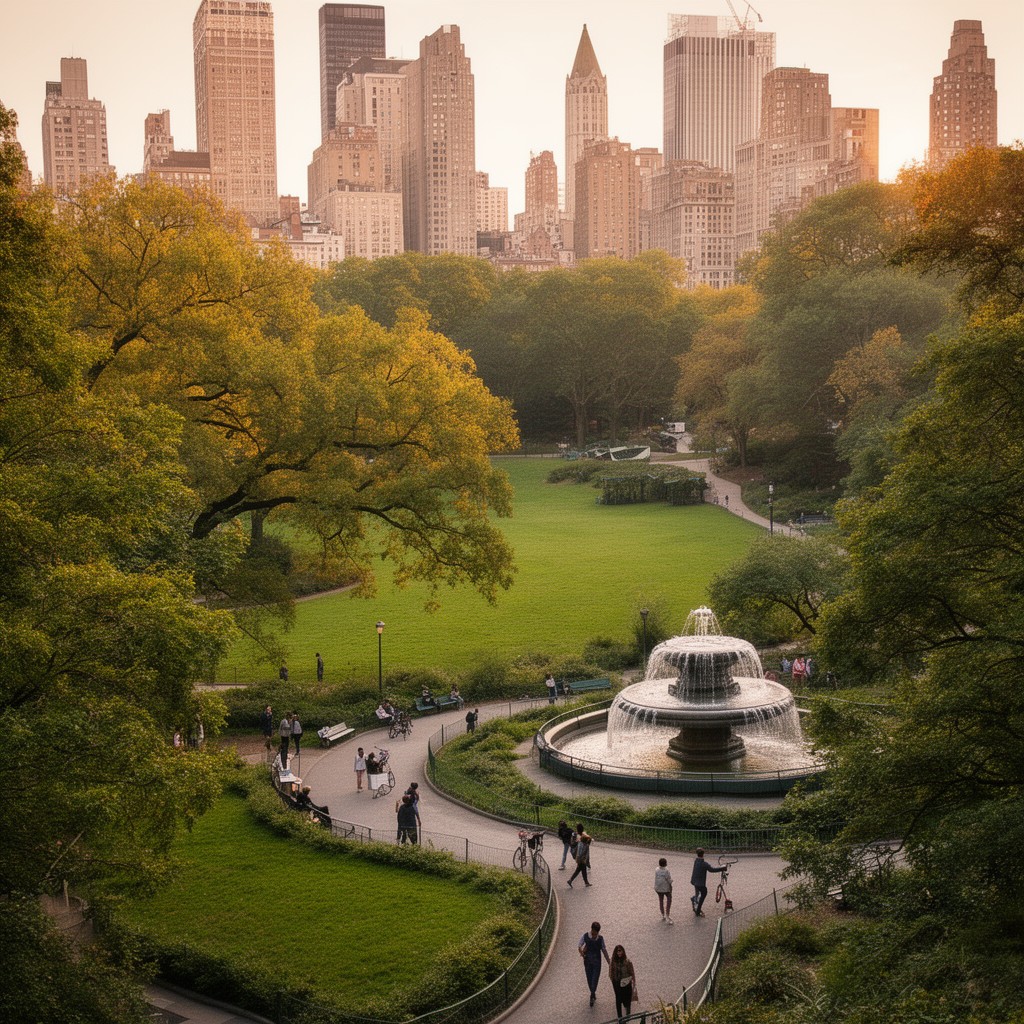 AI-generated illustration of Central Park Commission