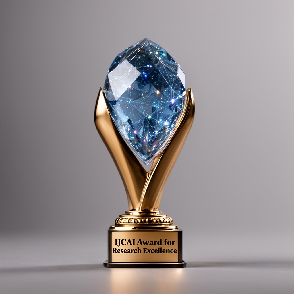 AI-generated illustration of IJCAI Award for Research Excellence