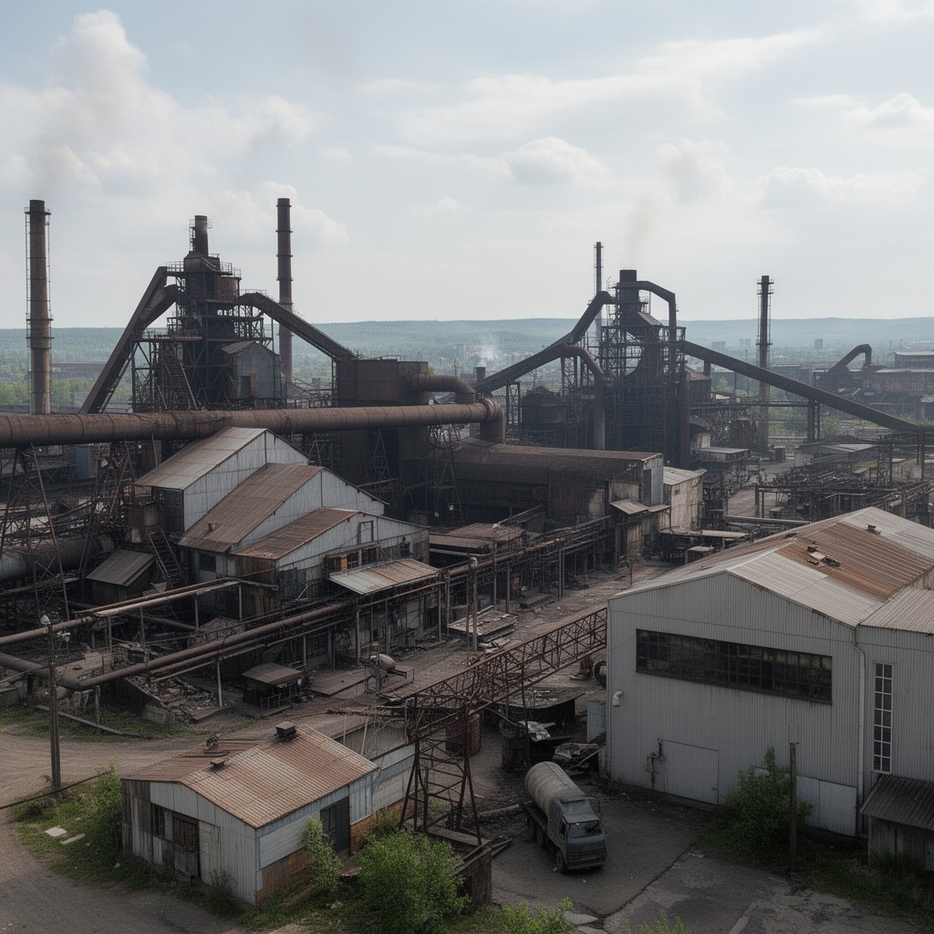 AI-generated illustration of ArcelorMittal Kryvyi Rih