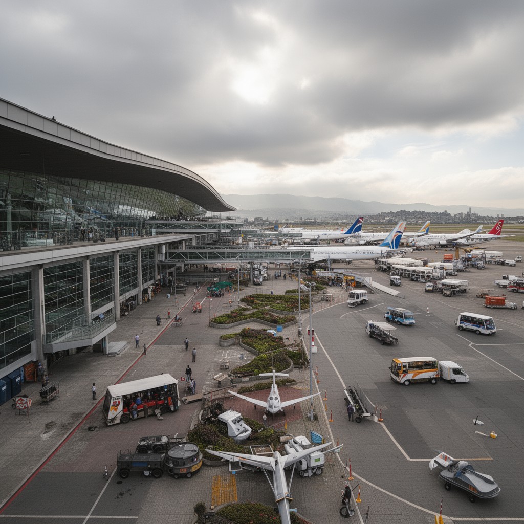 AI-generated illustration of El Dorado International Airport